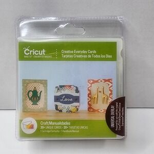 Cricut Creative Everyday Cards Cartridge New All Occasion Cards 20 & Envelopes 5